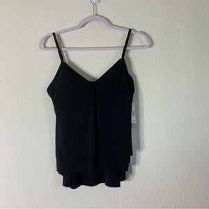 Magicsuit Womens black Jolene layered Tankini swim top 8 NWT
